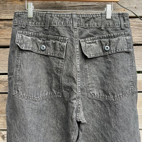 Imogen + Willie - Blake military trouser in washed black denim - Size W32 L26 - Picture 9 of 12